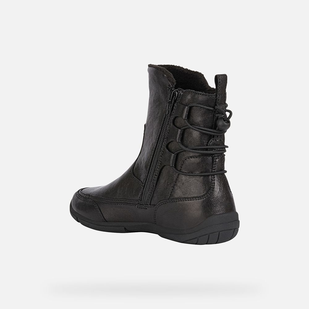 Geox Ankle Boots Black Aglaia - Geox Womens Shoes - SYGJLU145